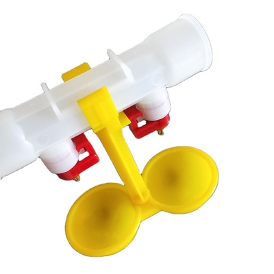 Direct Wholesale Double Chicken Nipple Drinker Poultry Easy Cleaning Water With Drip Cup