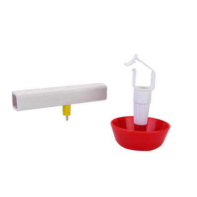 Long Life Plastic Poultry Drinking Cups Chicken Broiler Water Lubricating Nipple Chicken Drip Hanging Cup